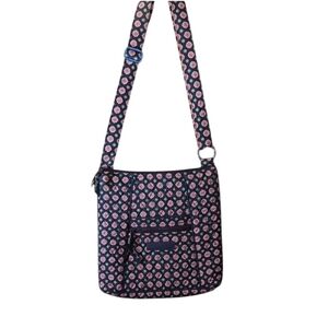 Vera Bradley Pink and Blue Quilted Crossbody Bag